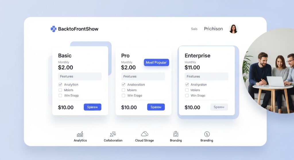 backtofrontshow pricing