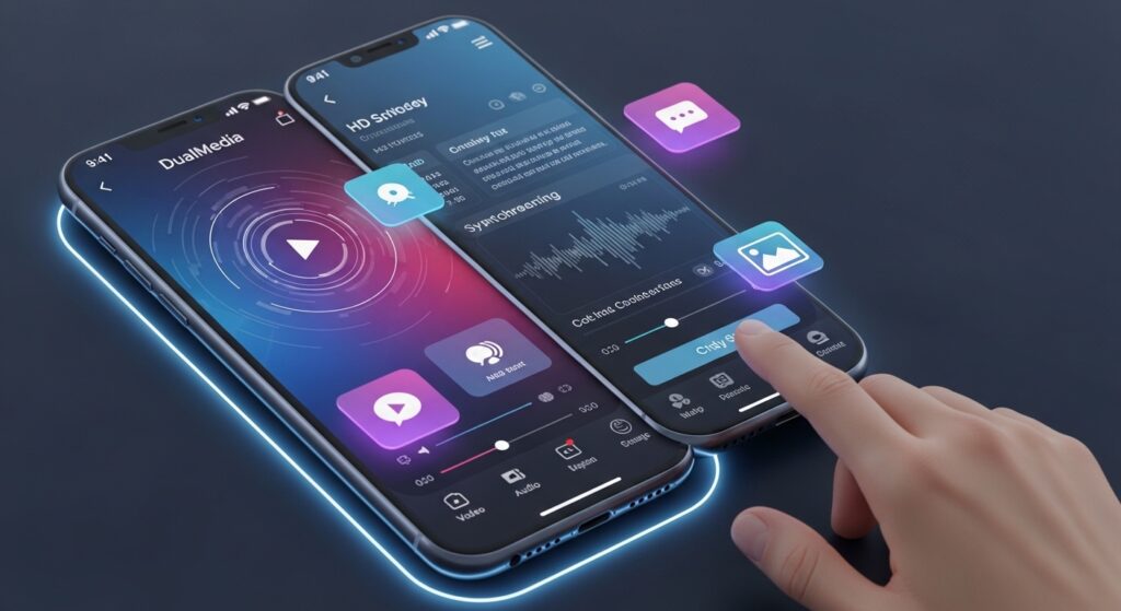 application mobile dualmedia